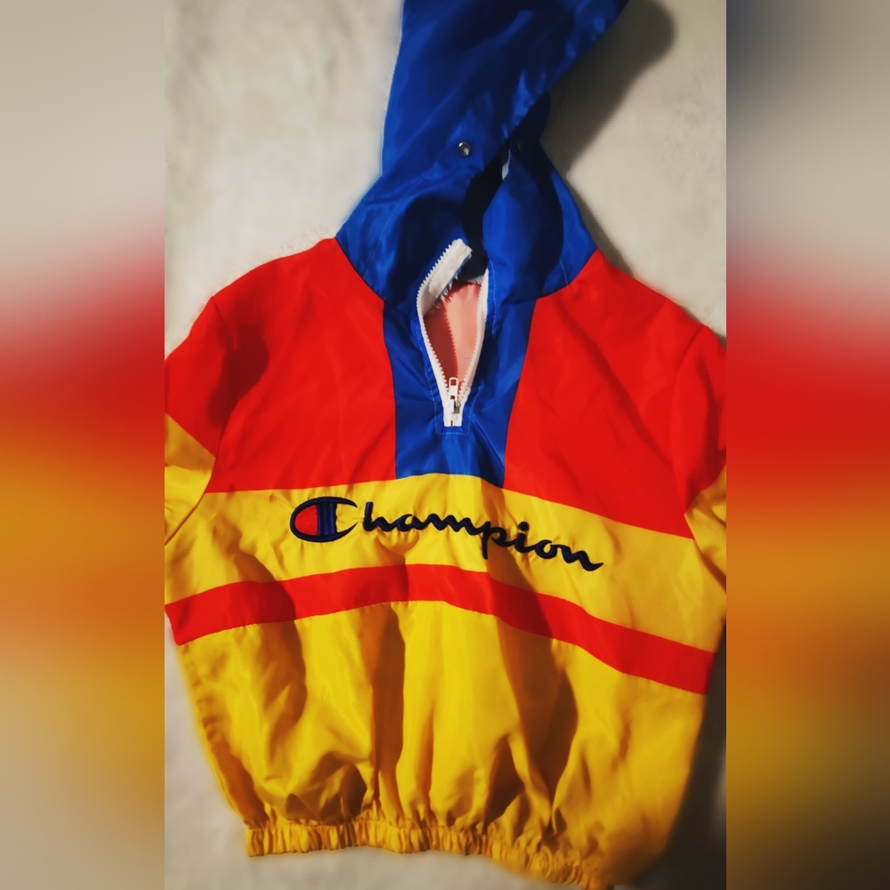 CHAMPION Women's Windbreaker Jacket Cropped
